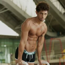 Devant -MEN ATTITUDE Ventes Boxer pump 11101 vert a