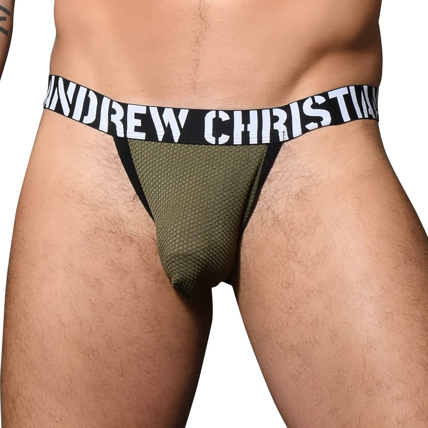 Jock Strap Andrew Christian Military Mesh 92595 1 Jock Strap Andrew Christian Military Mesh 92595
