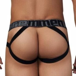 Jock Strap Xtremen Disco Zebra 91148 -MEN ATTITUDE Ventes JockStrap xtremen 91148 noir 3