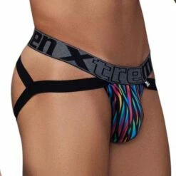 Jock Strap Xtremen Disco Zebra 91148 -MEN ATTITUDE Ventes JockStrap xtremen 91148 noir 4