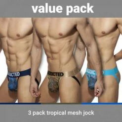 Pack De 3 Jock Straps Addicted Tropical AD911P