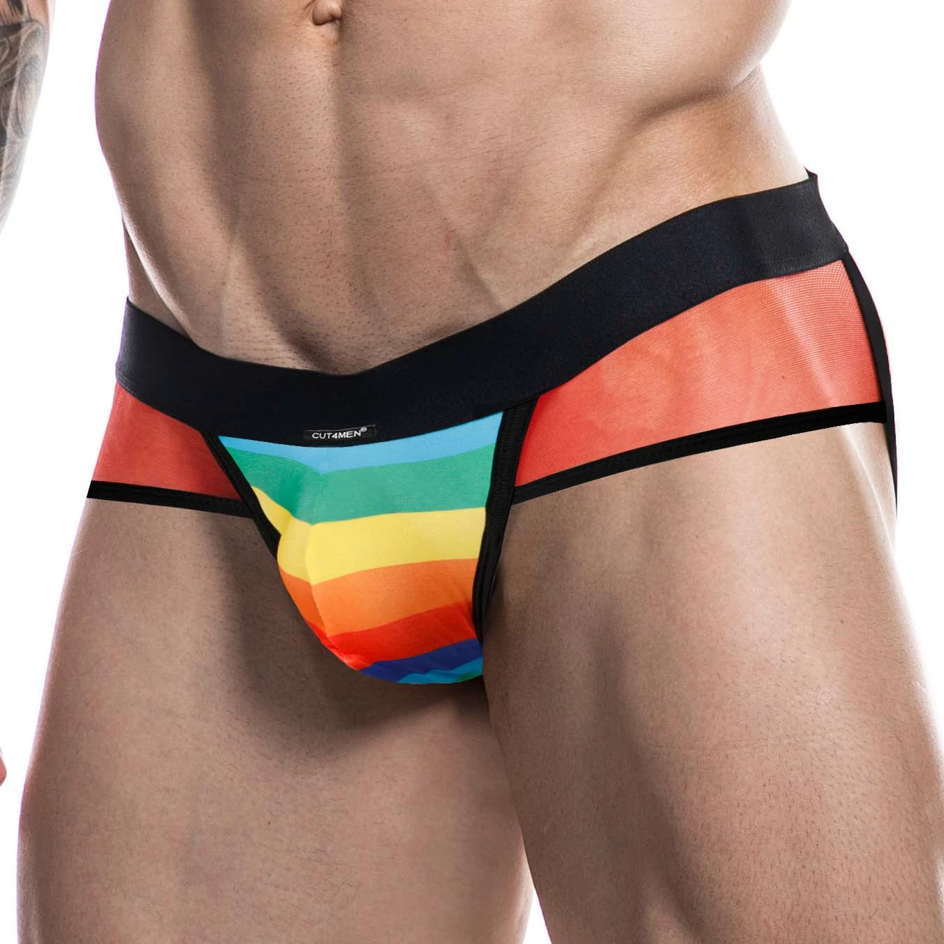 Jock Strap Cut4Men Rainbow C4M13 1 Jock Strap Cut4Men Rainbow C4M13
