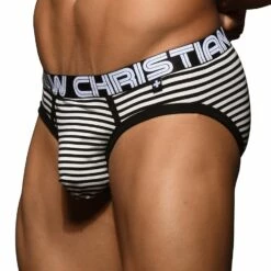 Slip Andrew Christian Fly Stripe Almost Naked 92738 7 Slip Andrew Christian Fly Stripe Almost Naked 92738 -MEN ATTITUDE Ventes Slip ac 92738 noir 4