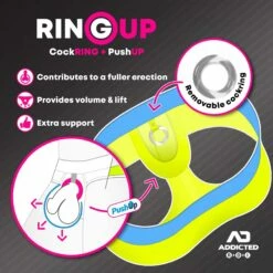 Slip Bikini Cockring Addicted Mesh AD932 -MEN ATTITUDE Ventes Slip addicted AD932 jaune 6