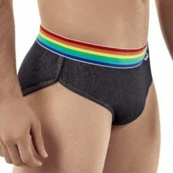Slip Candyman Rainbow Denim 99411 -MEN ATTITUDE Ventes Slip candy 99411 noir 4