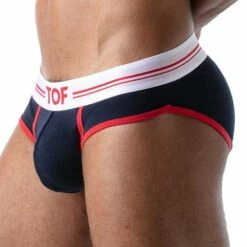 Slip French TOF PARIS TOF162BU 7 Slip French TOF PARIS TOF162BU -MEN ATTITUDE Ventes Slip tof TOF162BU bleu 4