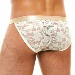 Tanga Modus Vivendi Floral Lace 04112 -MEN ATTITUDE Ventes Tanga modus 04112 blanc 3