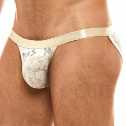 Tanga Modus Vivendi Floral Lace 04112 -MEN ATTITUDE Ventes Tanga modus 04112 blanc 4