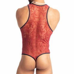 Body L Homme Invisible Red Dahlia HW164DAH 6 Body L Homme Invisible Red Dahlia HW164DAH -MEN ATTITUDE Ventes body hi hw164dah rouge 3