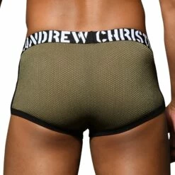 Boxer Andrew Christian Military Mesh 92596 -MEN ATTITUDE Ventes boxer ac 92596 kaki 3