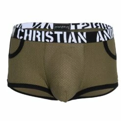 Boxer Andrew Christian Military Mesh 92596 -MEN ATTITUDE Ventes boxer ac 92596 kaki 9