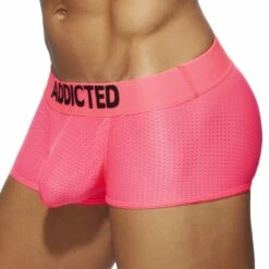 Boxer Cockring Addicted Neon Mesh AD952 -MEN ATTITUDE Ventes boxer addicted ad952 rose 4