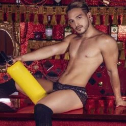 Devant -MEN ATTITUDE Ventes boxer candy 99513 noir a