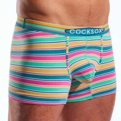 Boxer CockSox Cape Carnaveral Stripe CX94 7 Boxer CockSox Cape Carnaveral Stripe CX94 -MEN ATTITUDE Ventes boxer cocksox cx94 raye 4