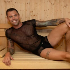 Nouvelles Arrivées -MEN ATTITUDE Ventes boxer eros 7434 noir a