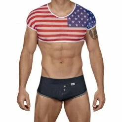 Costume American Crop-Top Candyman 99443
