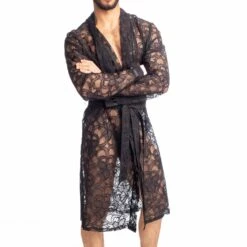 Peignoir L Homme Invisible Eccitante HW145 5 Peignoir L Homme Invisible Eccitante HW145 -MEN ATTITUDE Ventes peignoir hi hw145 noir 4