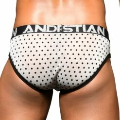 Slip Andrew Christian Sheer Dots 91761 5 Slip Andrew Christian Sheer Dots 91761 -MEN ATTITUDE Ventes slip ac 91761 blanc 3