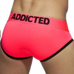 Slip Swimderwear Addicted Neon Cockring AD917 -MEN ATTITUDE Ventes slip addicted ad917 rose 3