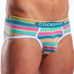 Slip CockSox Cape Carnaveral Stripe CX76N 5 Slip CockSox Cape Carnaveral Stripe CX76N -MEN ATTITUDE Ventes slip cocksox cx76n cmod 4