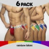 Pack De 6 Tangas Addicted Rainbow AD1146P