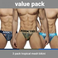 Pack De 3 Tangas Addicted Tropical AD891P